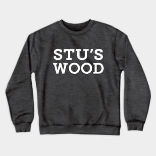 Stu's Wood - White Logo Crewneck Sweatshirt